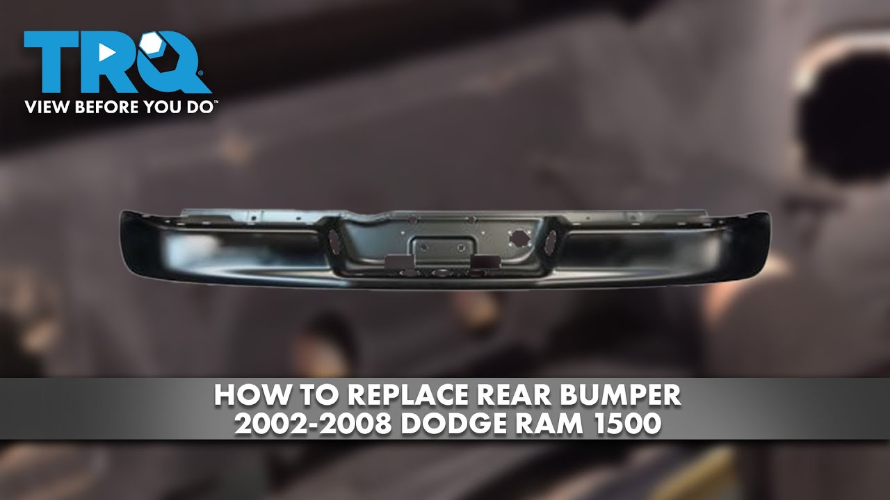 Как заменить задний бампер Dodge Ram 1500 2002-2008 годов