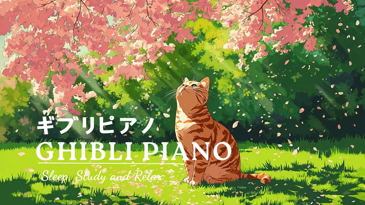 Spring Ghibli Piano Melodies for Calm Focus and Peaceful Sleep
