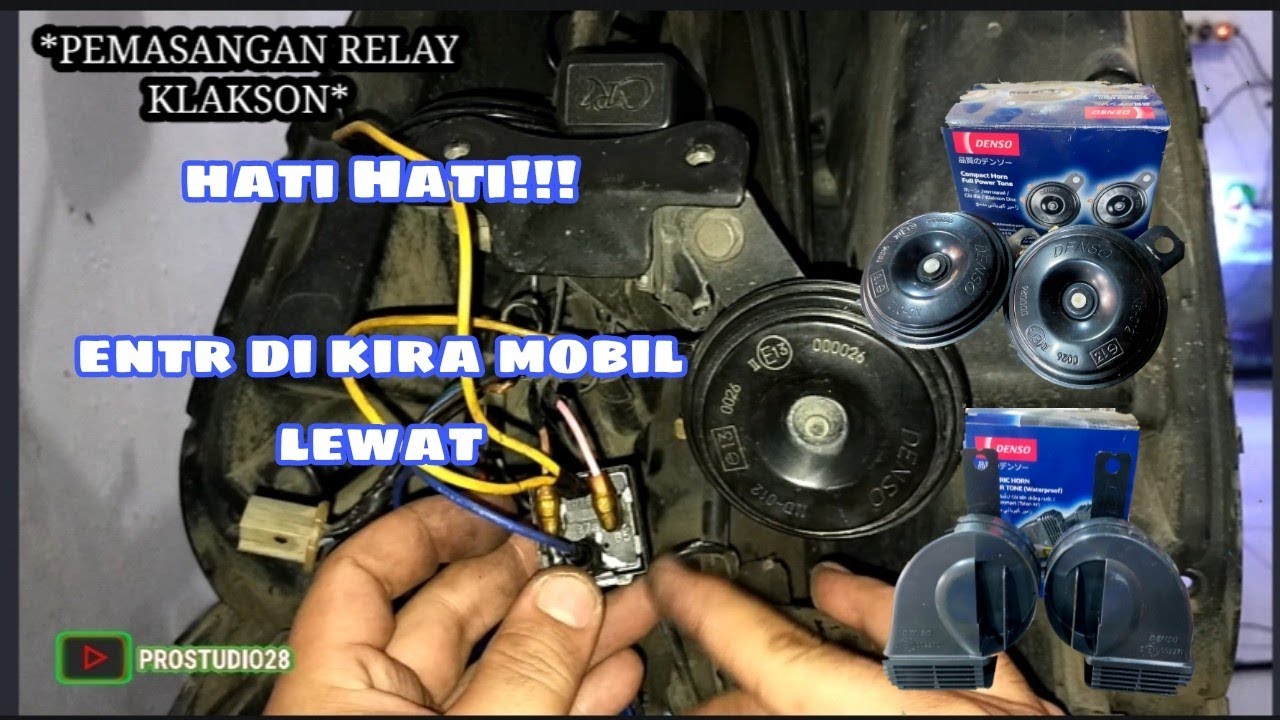cara mudah pasang relay klakson denso