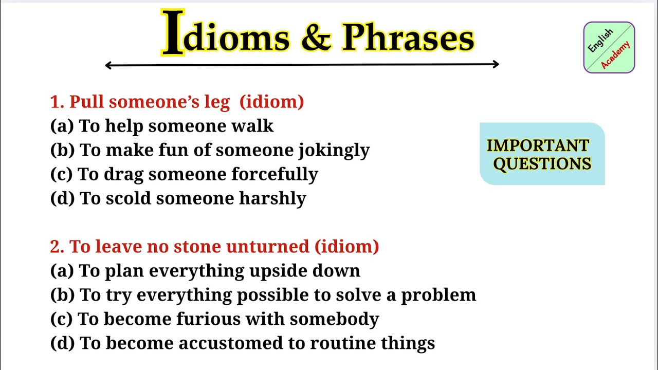 Idioms and Phrases 14- ,for all competitive exams English academy by Deepak KR#SSC #MTS #competitive