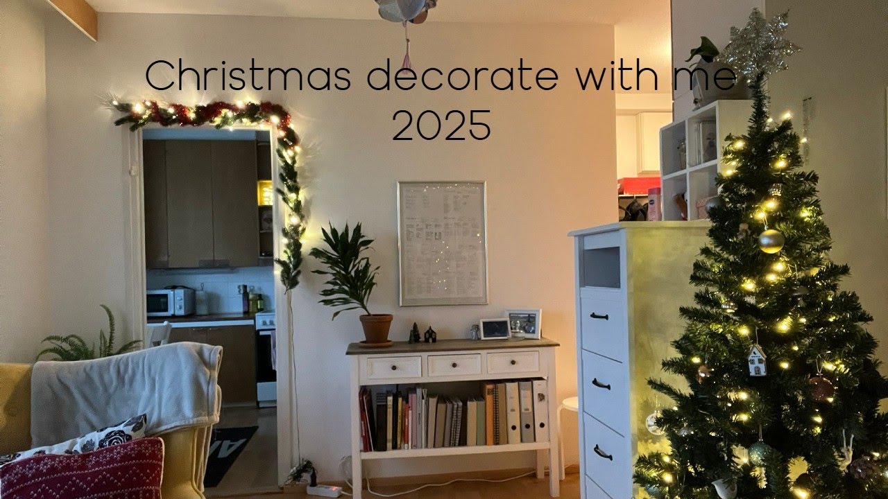 Christmas decorate with me 2025 | christmas shopping, decorating and baking gingerbread