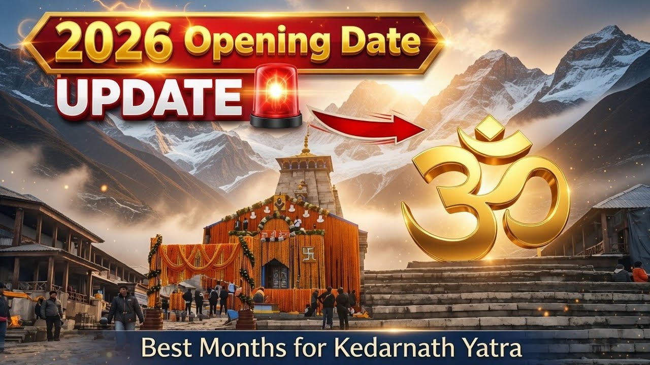 Kedarnath 2026 Opening Date Update  | Best Months For Kedarnath Yatra 2026