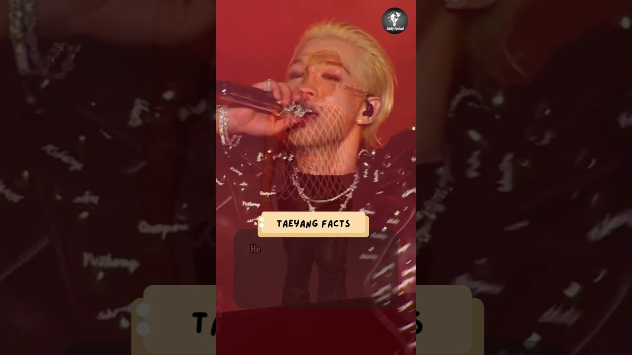 Taeyang Facts #shorts #kpop #facts #taeyang