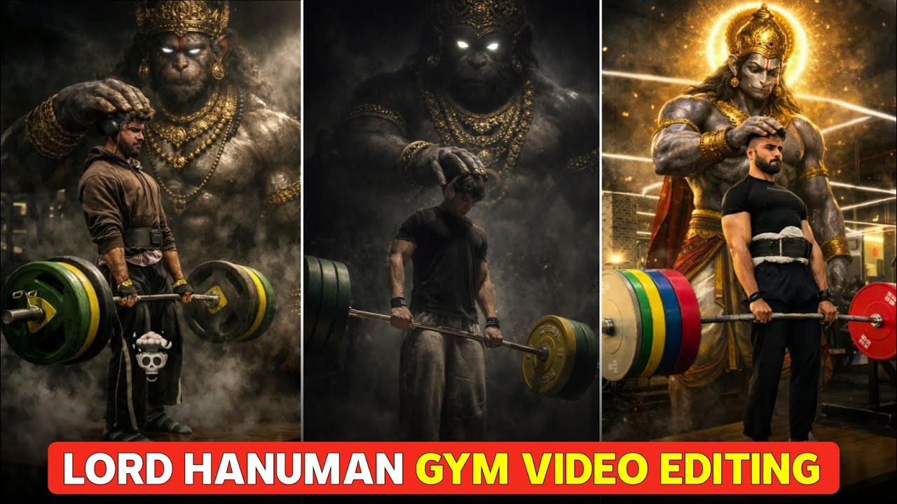 Trending Lord Hanuman Gym Photo Editing | Hanuman Ai Gym Video Edit | chatgpt edit 