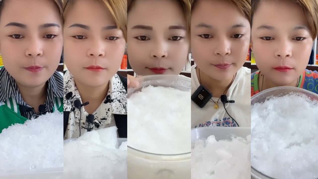 CRUNCH ICE | ICE EATING ASMR | SOLO | WHITE ICE | CRUSHED SOFT ICE |