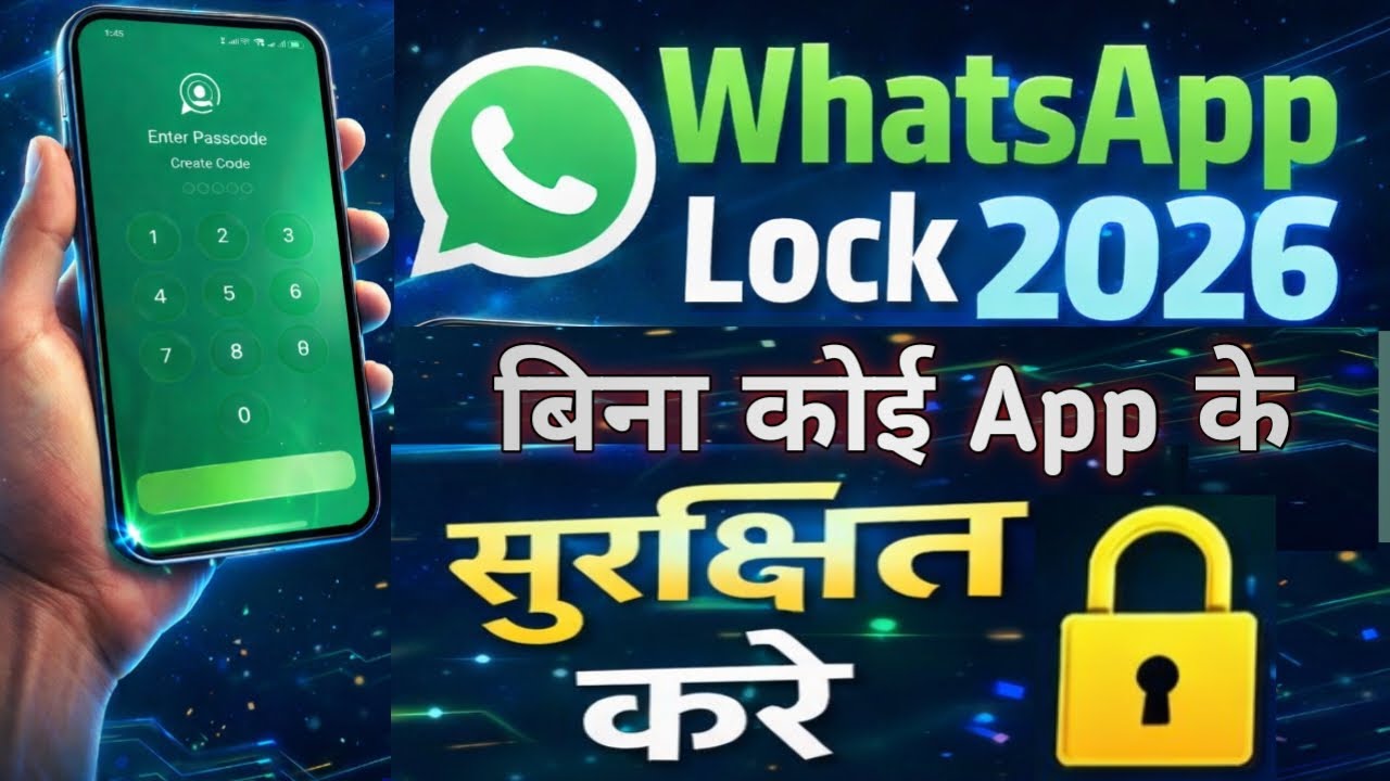 WhatsApp Par Lock Kaise Lagaye | WhatsApp Par Password Kaise Lagaye | How To Set Lock On WhatsApp