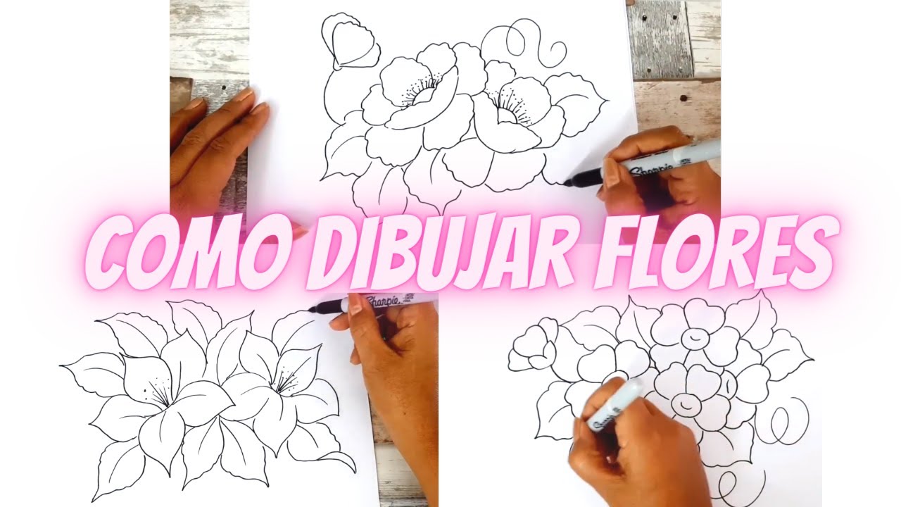 Cómo Dibujar Flores Fácil