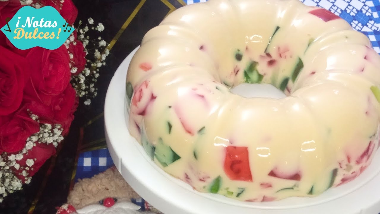 GELATINA MOSAICO - │POSTRE SIN HORNO│- ¡NOTAS DULCES!