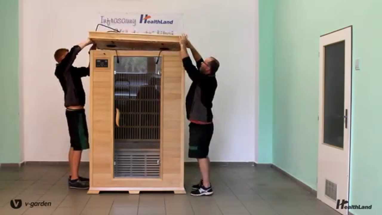 Montáž infrasauny DeLUXE 2002 CARBON