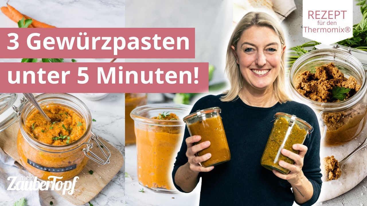 😍🍅 Die 3 wichtigsten Gewürzpasten – für den ultimativen Geschmack | Thermomix® Rezepte