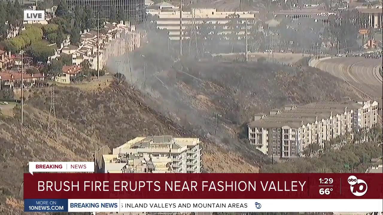 LIVE: Breaking coverage of Mission Valley brush fire