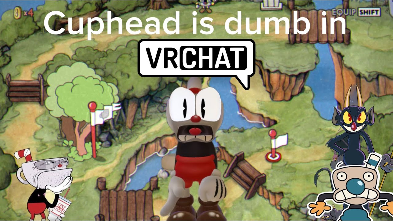 Cuphead joins VRChat! Ft. @SK_Ultimate_Studios @TheSilverShowvrc @MrAt1sm 