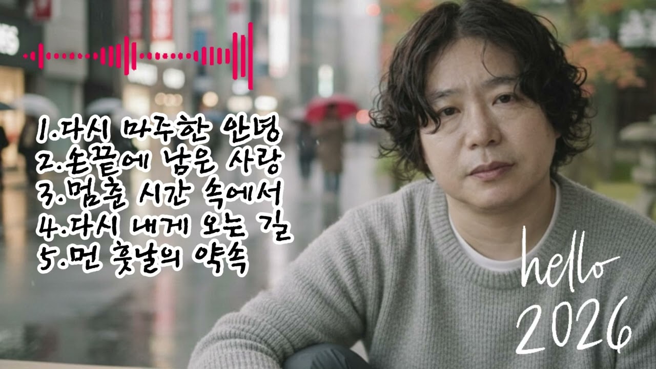 🎶 [75집]베스트 5곡 노래 모음🌟1.다시 마주한 안녕  2.손끝에 남은 사랑3.멈춘 시간 속에서4.다시 내게 오는 길  5.먼 훗날의 약속