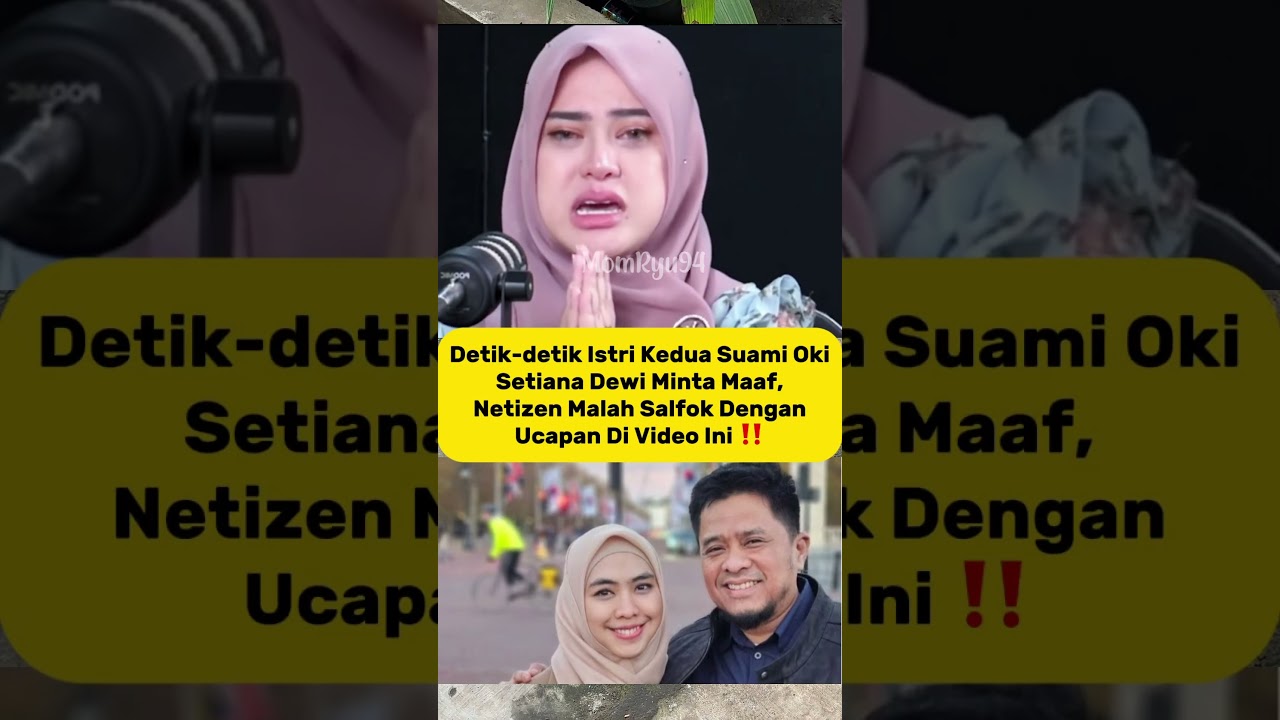 Mau Klarifikasi, Tapi Malah Bikin Bingung! Netizen Soroti Ucapan Istri Kedua Suami Oki Setiana Dewi