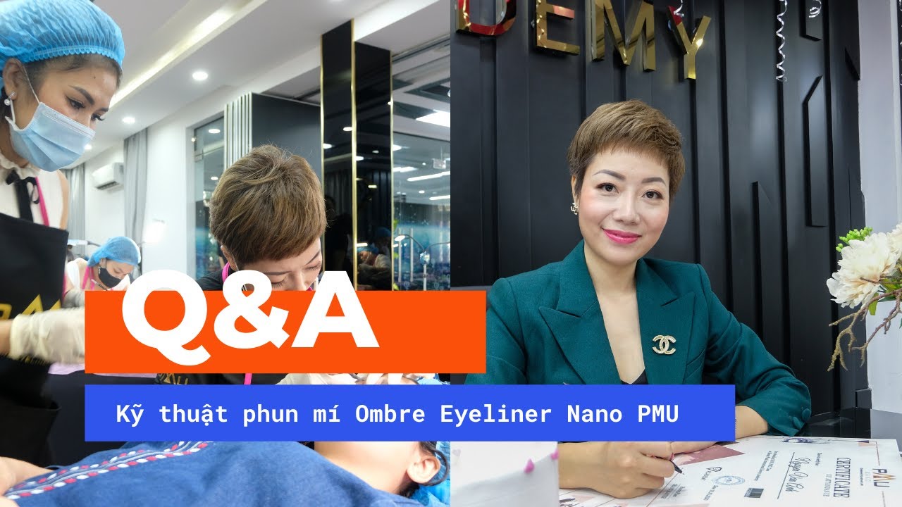 Các thao tác Phun Mí Mắt Ombre Eyeliner Nano PMU