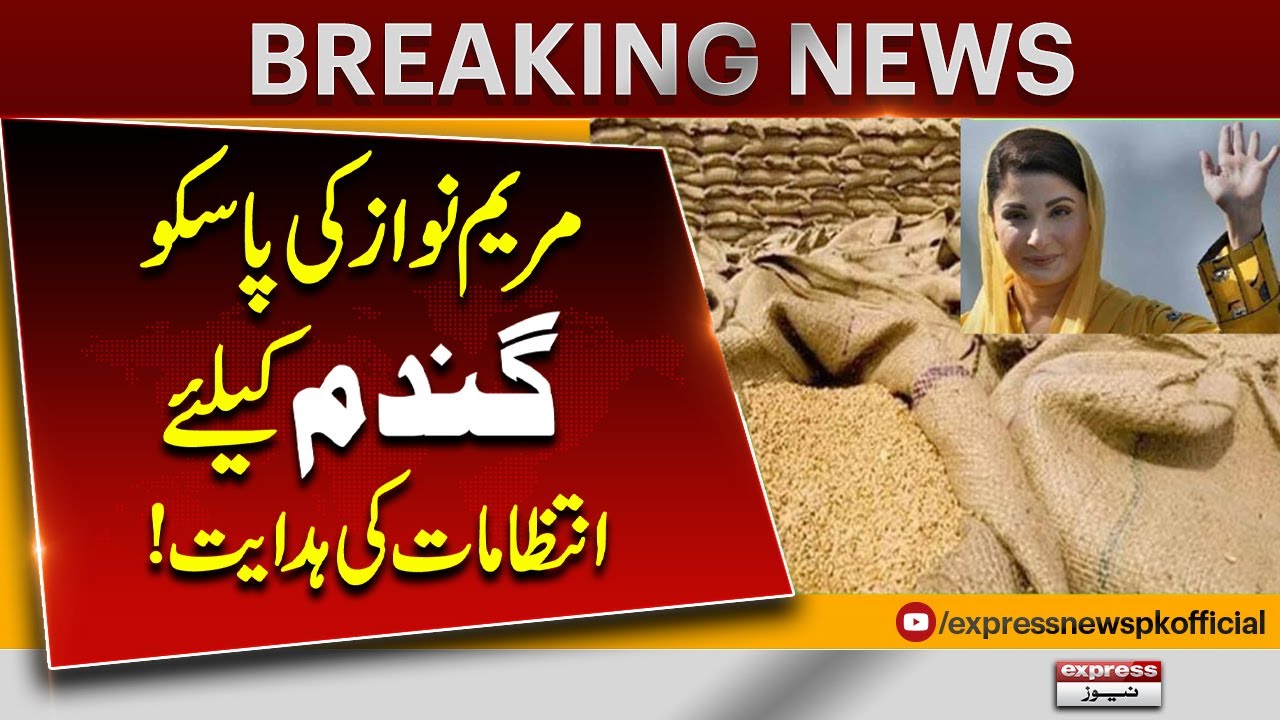 Maryam Nawaz Directs PASSCO to Ensure Proper Wheat Arrangements | Pakistan News