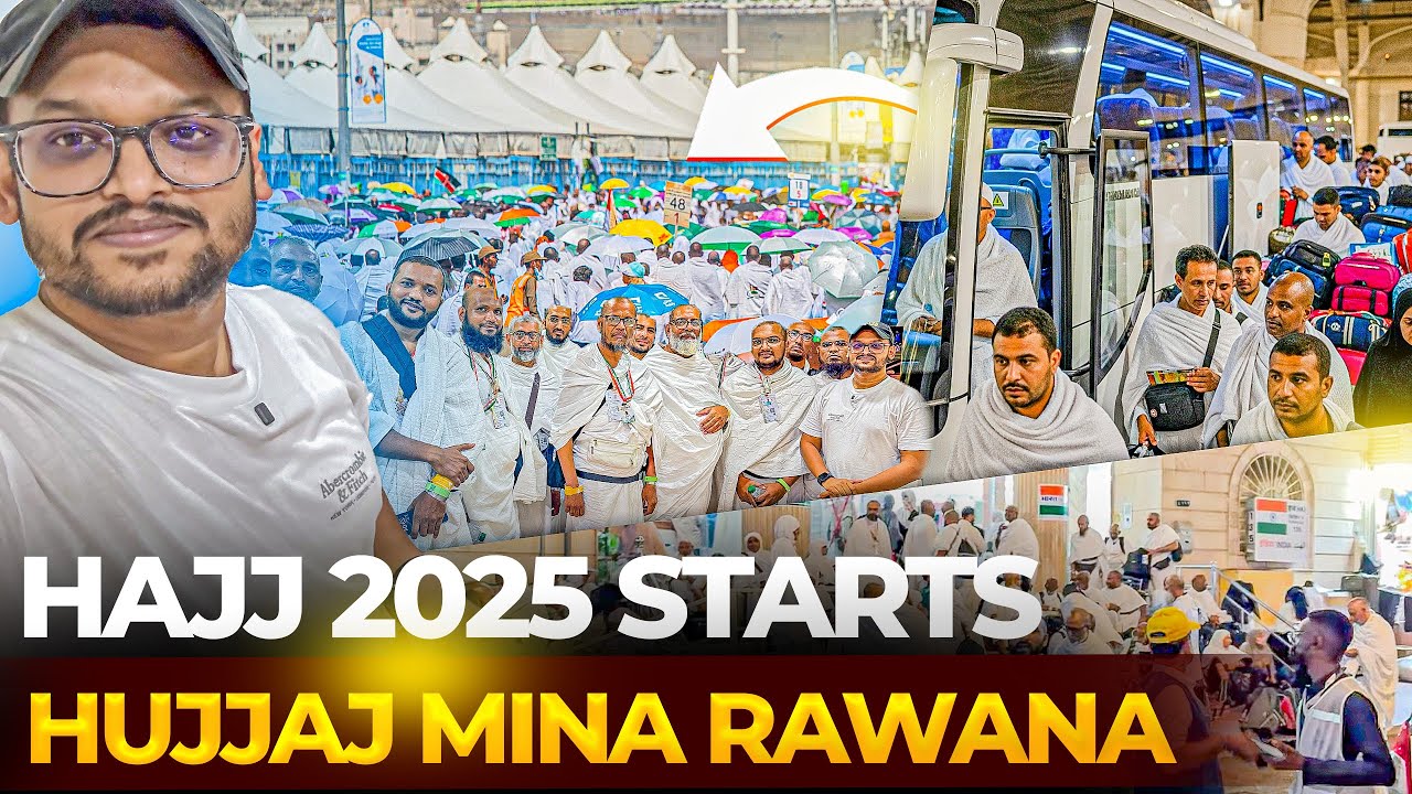Hajj 2025 Begins | Surprised to see the Reactions & Emotions of Hujjaj | Aziziya to Mina Movement