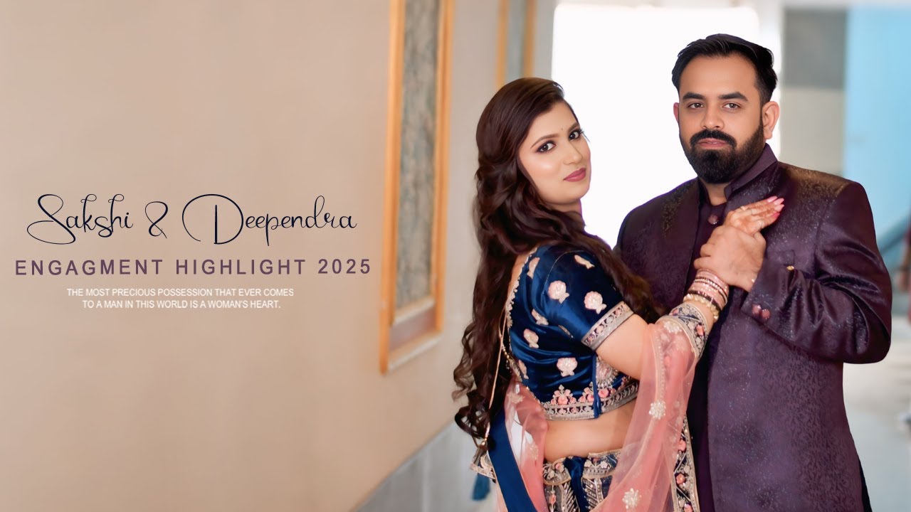 BEST ENGAGEMENT HIGHLIGHTS 2025 || Sakshi & Deependra // Cinematic Highlight 2025 //  RAJ STUDIO