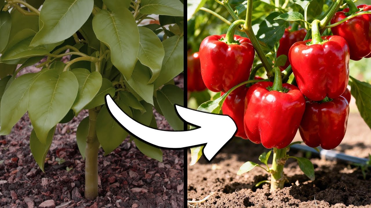 Riesige Paprika statt Blätter: so bekommst du eine enorme Ernte