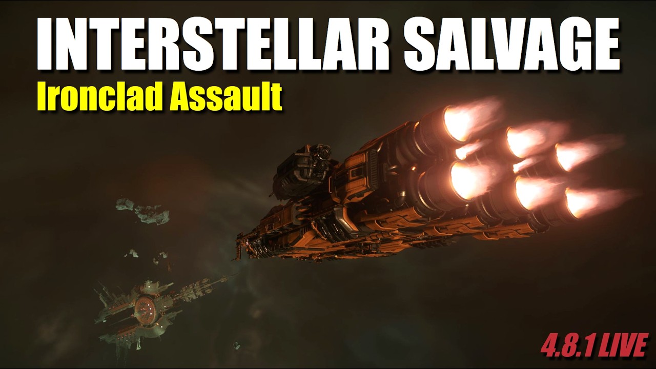 Taking Stanton Salvage to Pyro for a 1 Million Credit Contract - Ironclad Assault Gameplay