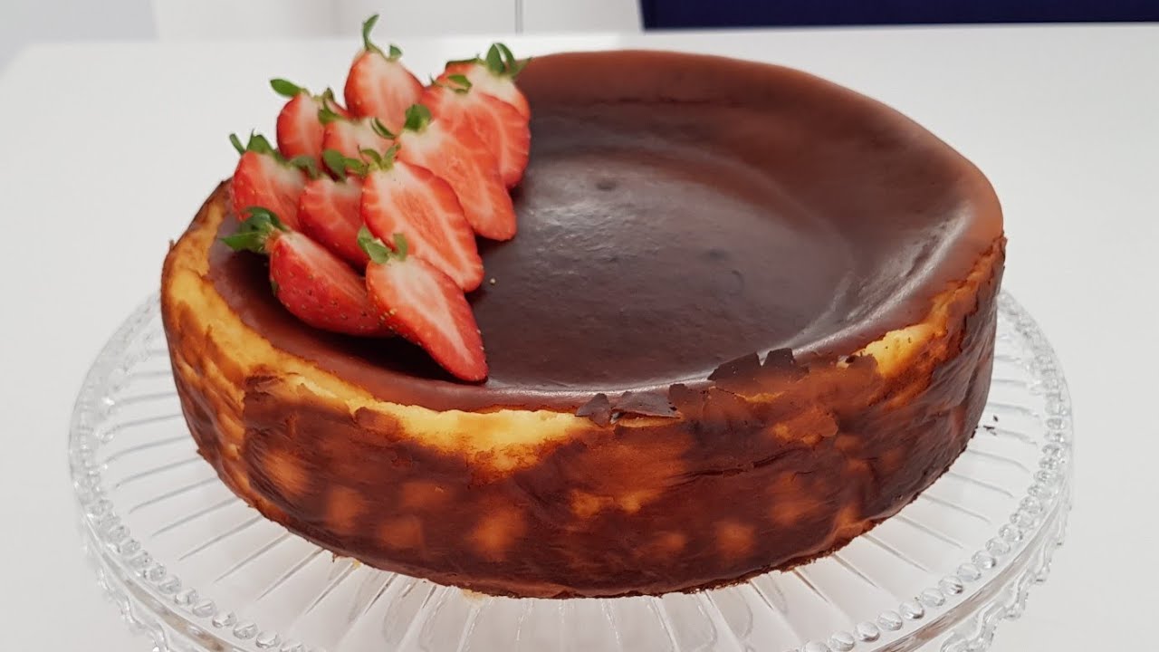 1 bardak ŞEKER ve 10 DAKİKADA fırında  inanılmaz derecede KOLAY ve LEZZETLİ 👌San Sebastian #cake