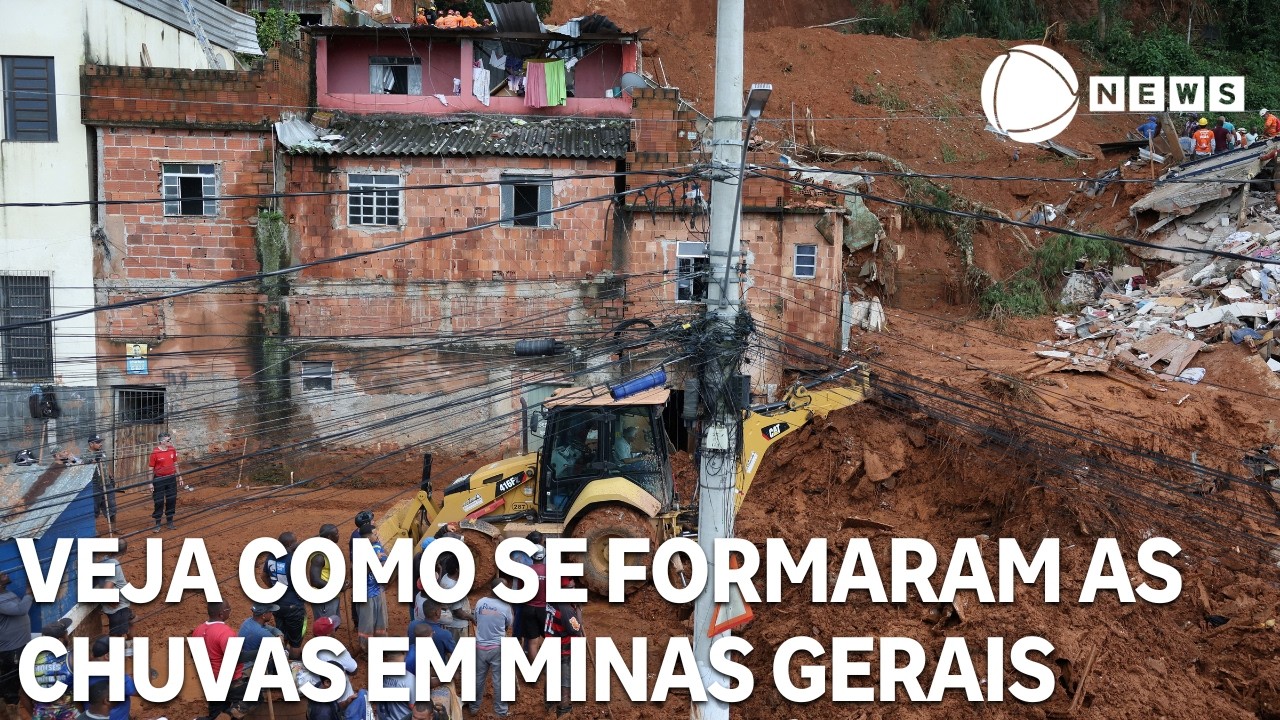 Entenda como se formaram os fortes temporais em Minas Gerais