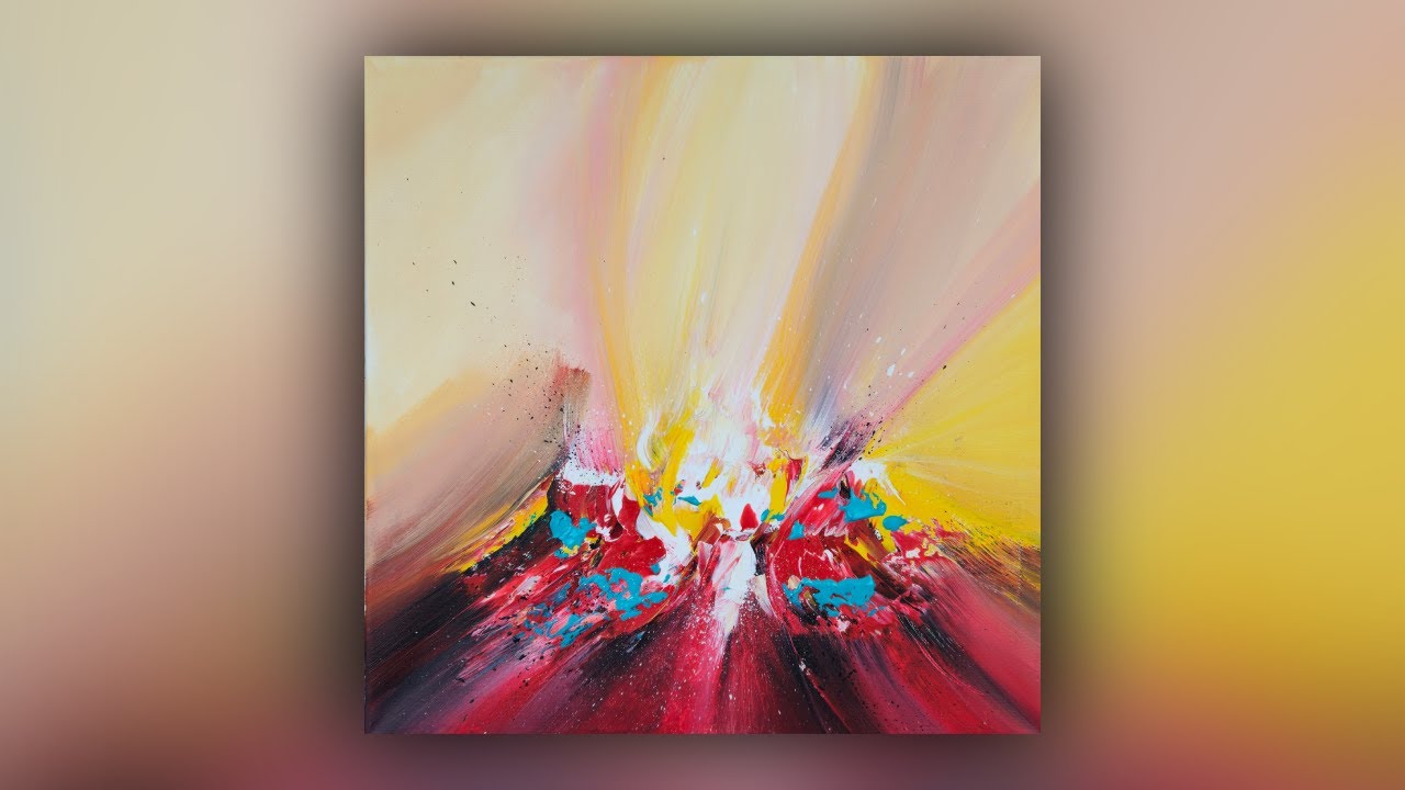 Abstract Acrylic Painting | Light, Energy & Movement (#117)