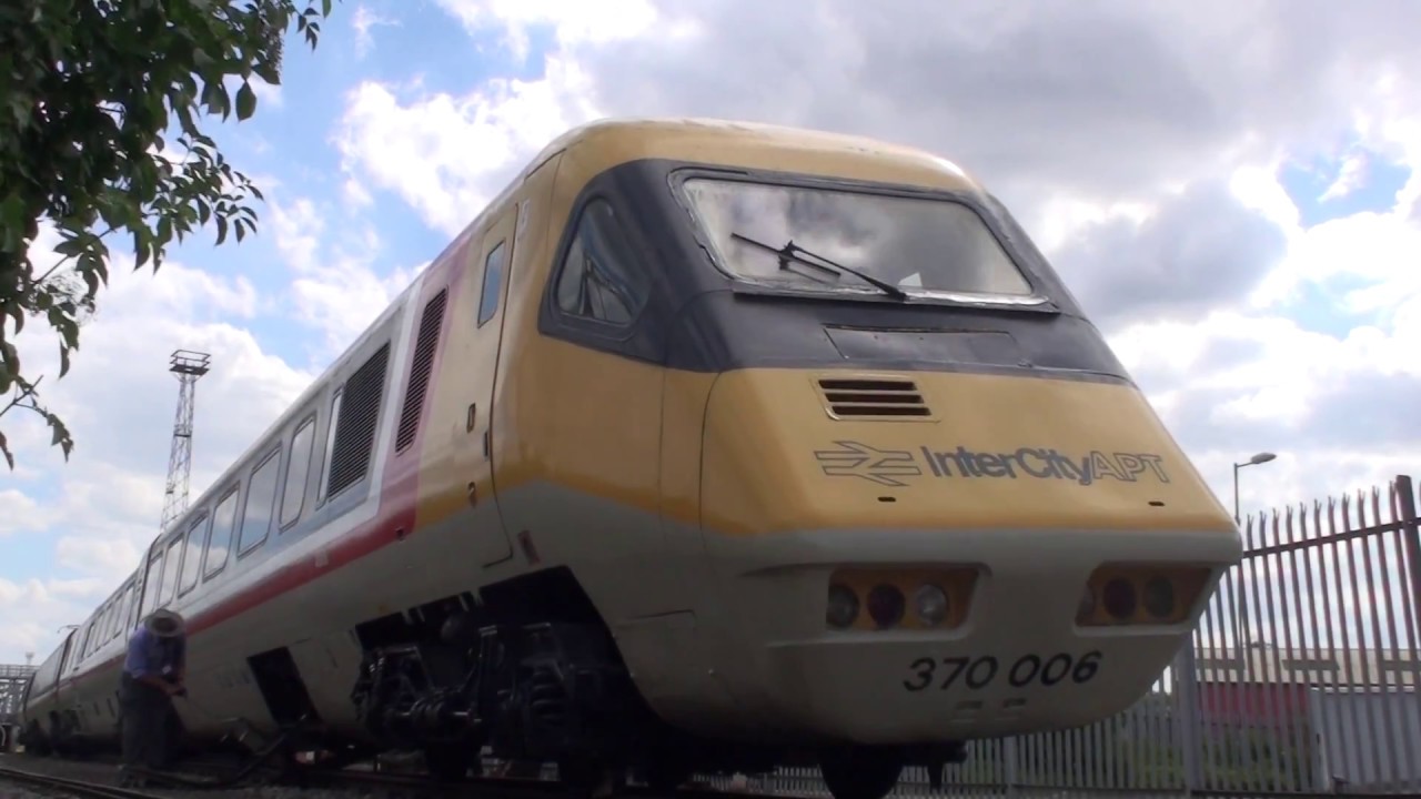 Kit Spackman tilting APT-P at Crewe