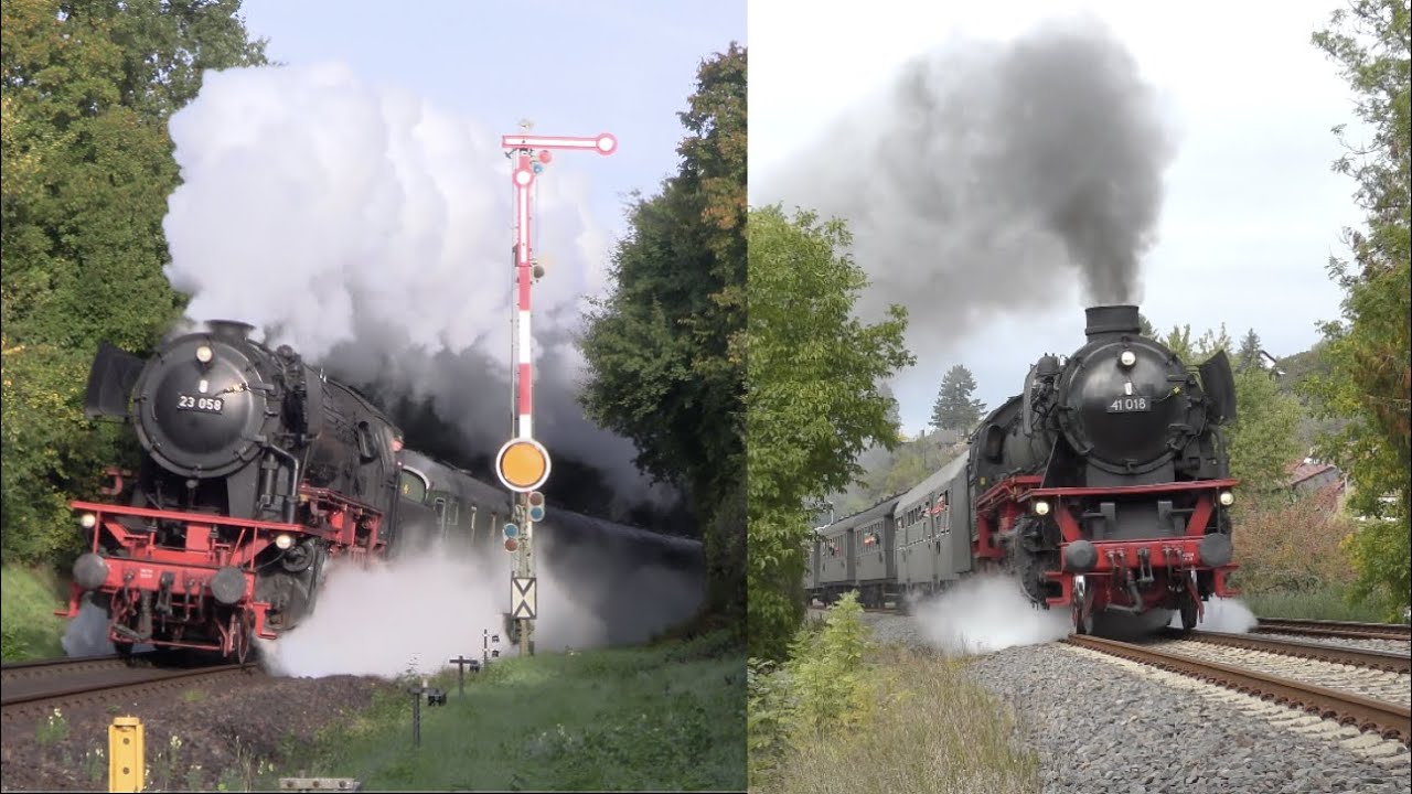 41 018 & 23 058 zeigen, was sie können - 175 Jahre Eisenbahn in Rheinland-Pfalz