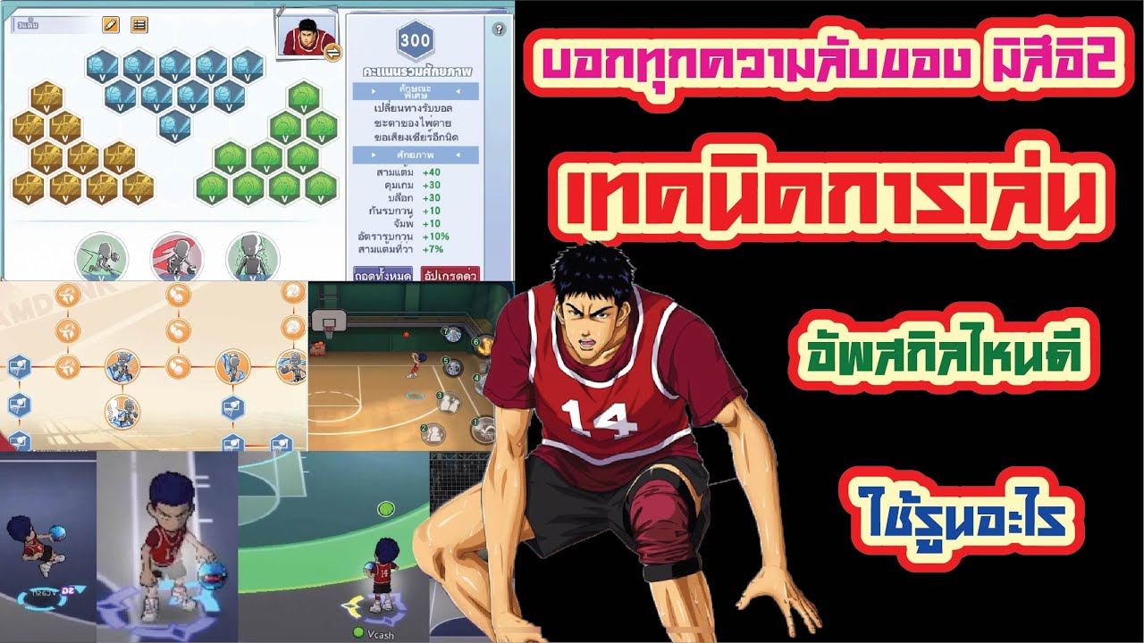 Slam Dunk สอนเล่น มิสึอิ ร่าง2 บอกทุกความลับ ทุกเทคนิคการเล่น อัพสกิลไหนดี ใช้รูนอะไร