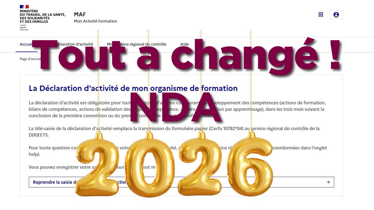 Nouvelle Interface NDA 2024 : Créer son Organisme de Formation Facilement