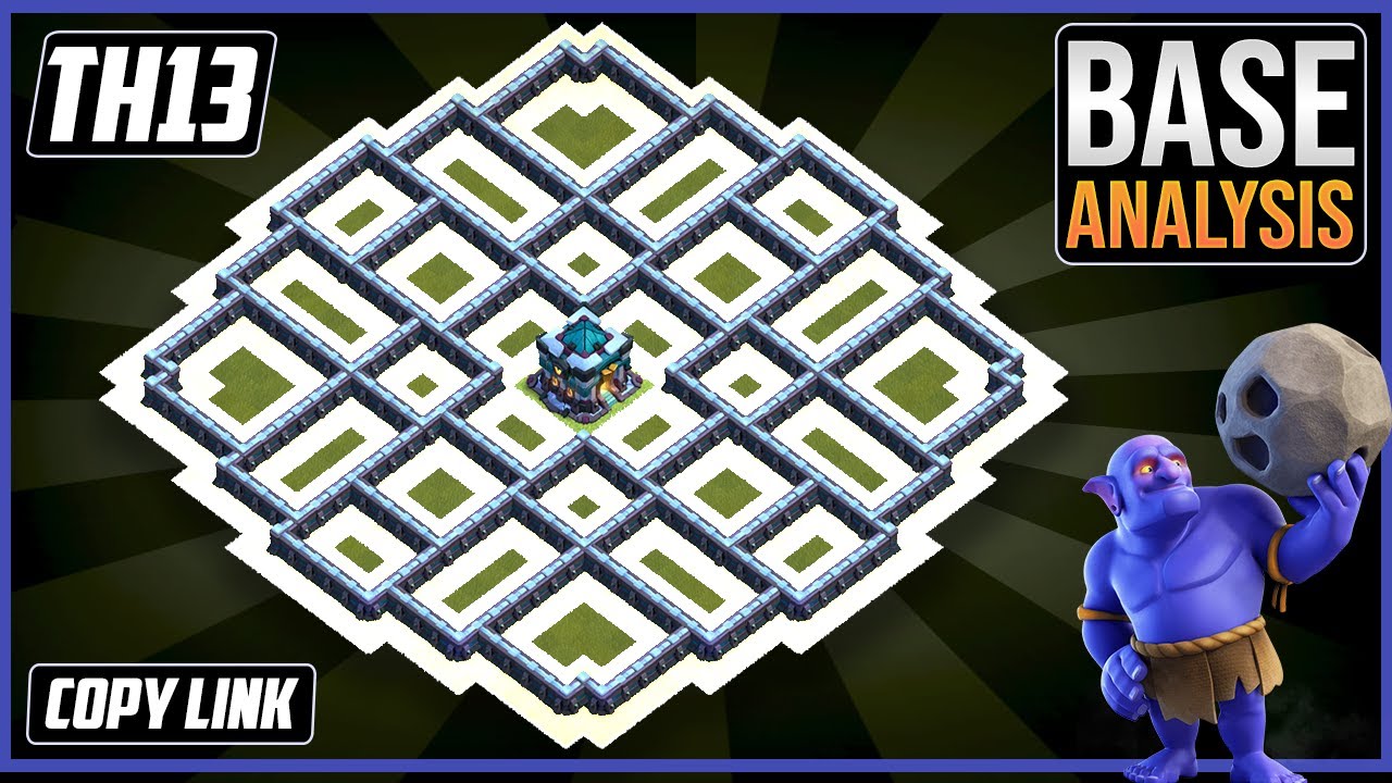 BEST TH13 HYBRID/TROPHY Base 2025 | Town Hall 13 (TH13) Hybrid Base Design – Clash of Clans (COC)