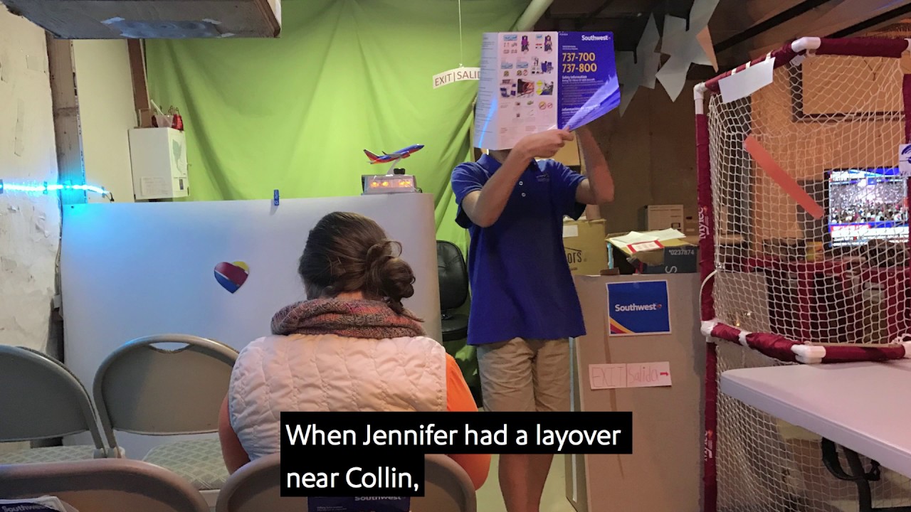 Young passenger becomes a Southwest Airlines Flight Attendant for a day