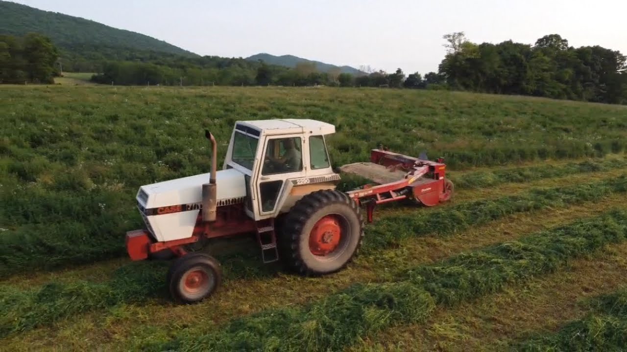 Mowing 1st Cutting Alfalfa & Disking Ground