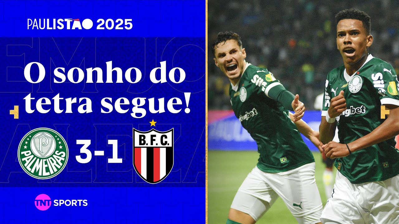 ESTÊVÃO FAZ GOLAÇO E PALMEIRAS SEGUE VIVO NO PAULISTÃO! PALMEIRAS 3X1 BOTAFOGO-SP