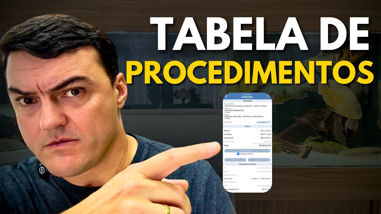 Comparação entre a remuneração de alguns procedimentos cirúrgicos.