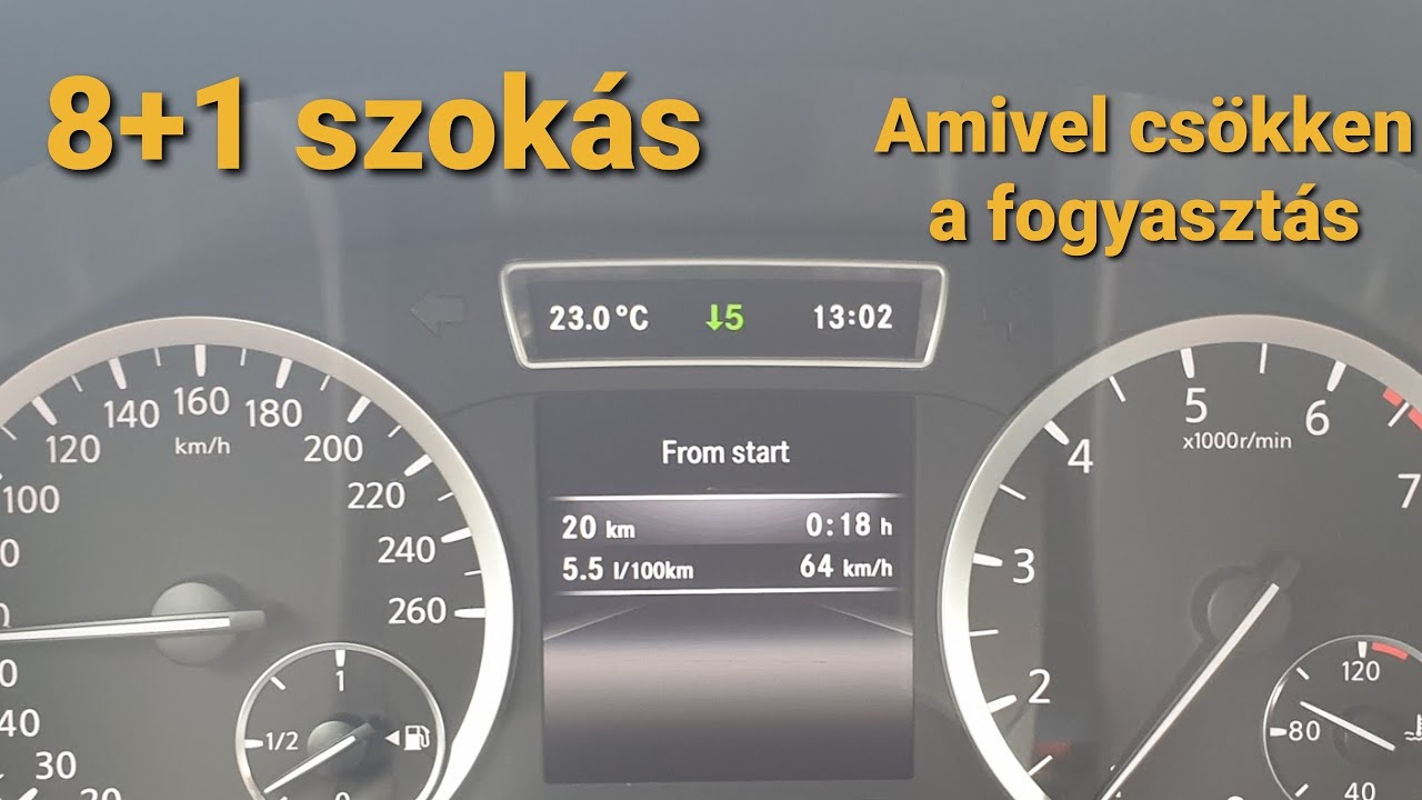 8+1 szokás, amivel csökken az autó fogyasztása