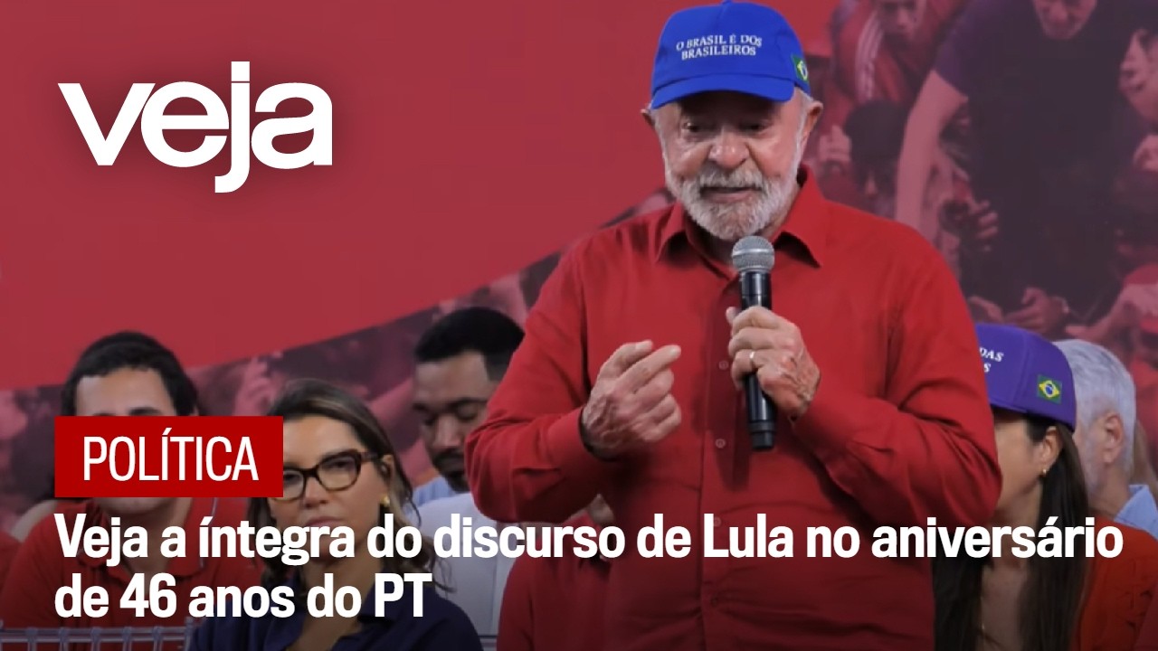 Veja a íntegra do discurso de Lula no aniversário de 46 anos do PT