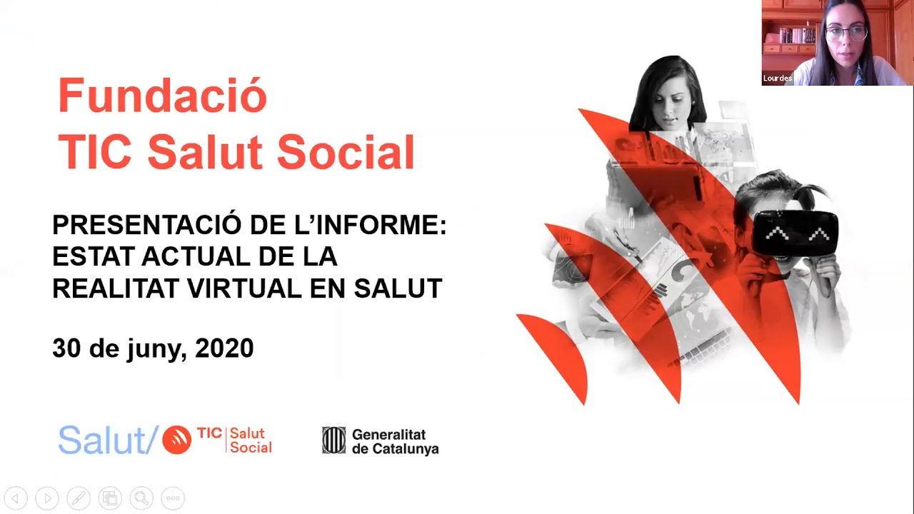 Webinar RV i Salut: Conclusions de l’informe en RV 2020