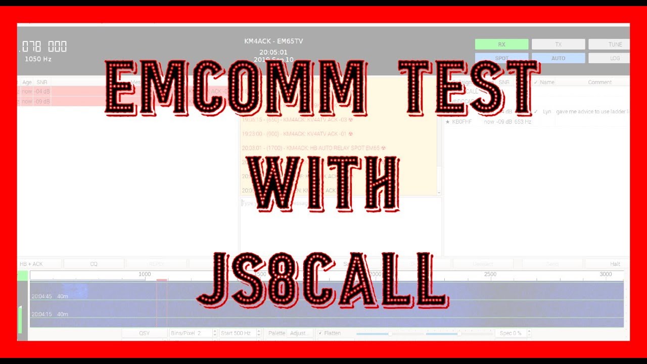 JS8Call Emergency Test