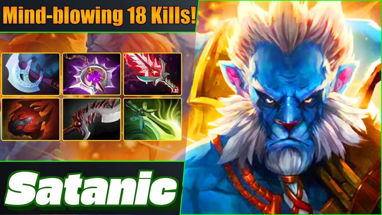 Satanic Phantom Lancer Carry 💪 Crazy 18 Kills! Dota 2 DotaPulse Highlight Gameplay