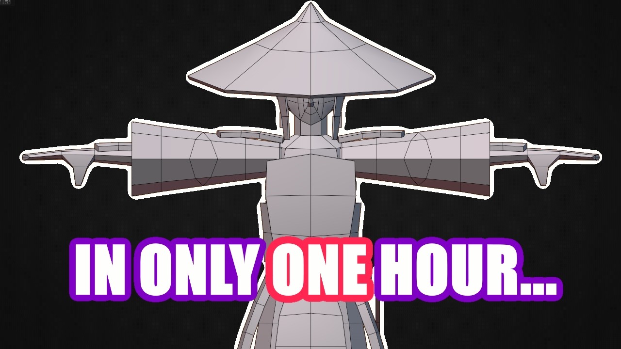 EASIEST LOW POLY CHARACTER MODELING IN BLENDER