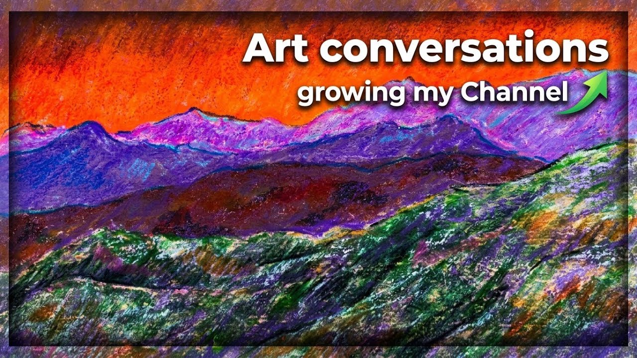 Episode 2: Art conversations - Mix media sunset.