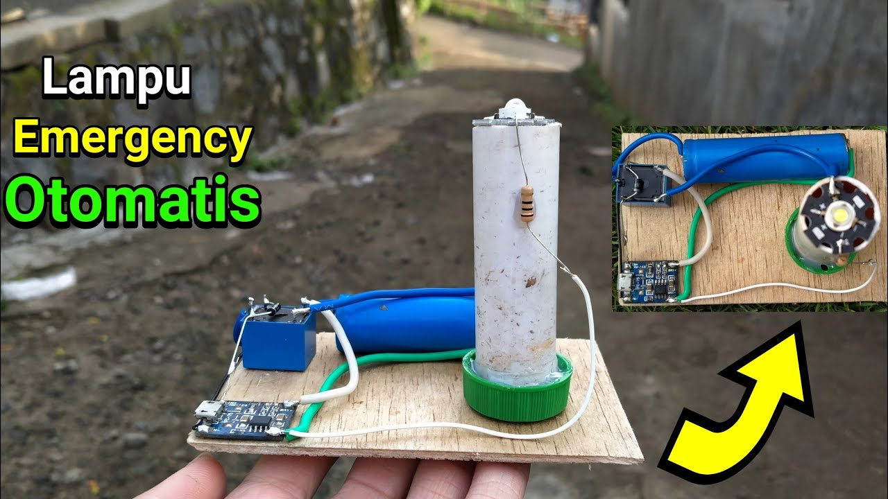 Cara membuat lampu Emergency OTOMATIS
