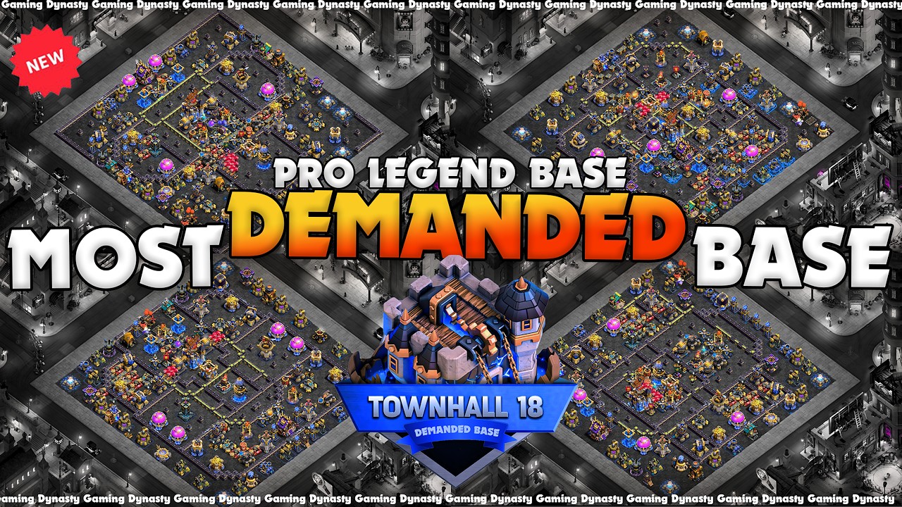 TH18 BEST WAR BASE LINKS | UNBEATEN TH18 LEGEND & CWL BASES IN CLASH OF CLANS