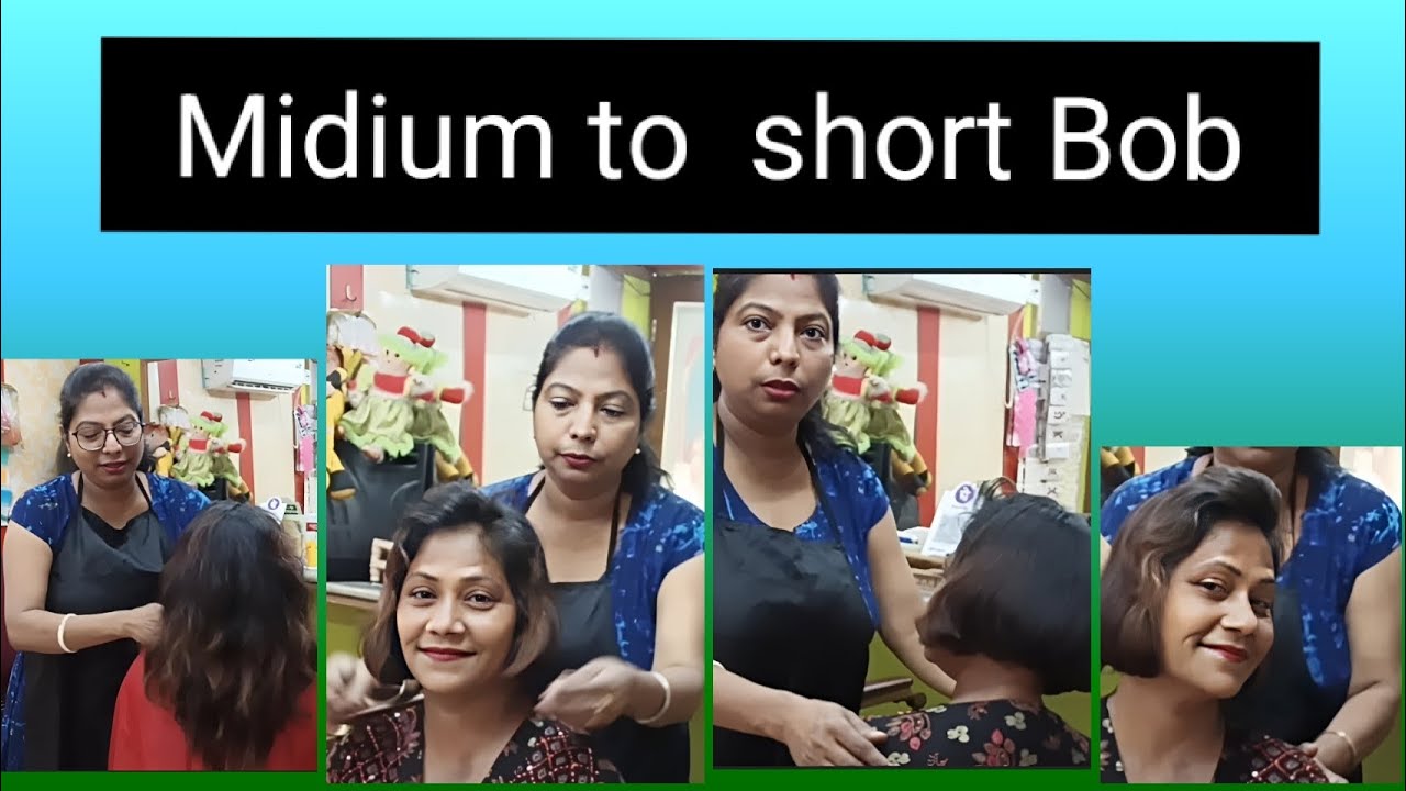 How to cut Midium to short Bob haircut 💇‍♀️💇‍♀️ Short hair cut ✂️✂️ Bob haircut 💇‍♀️💇‍♀️