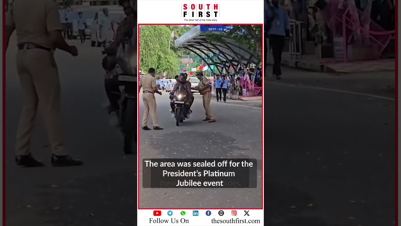 Security breach during President Murmu&rsquo;s visit to Pala | 3 youths on bike escape police net