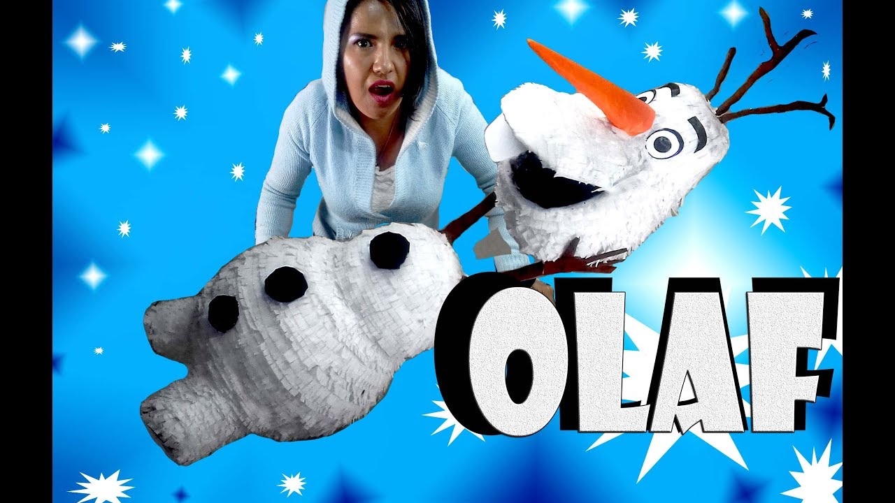How To Make Frozen Olaf Pinata decorado final