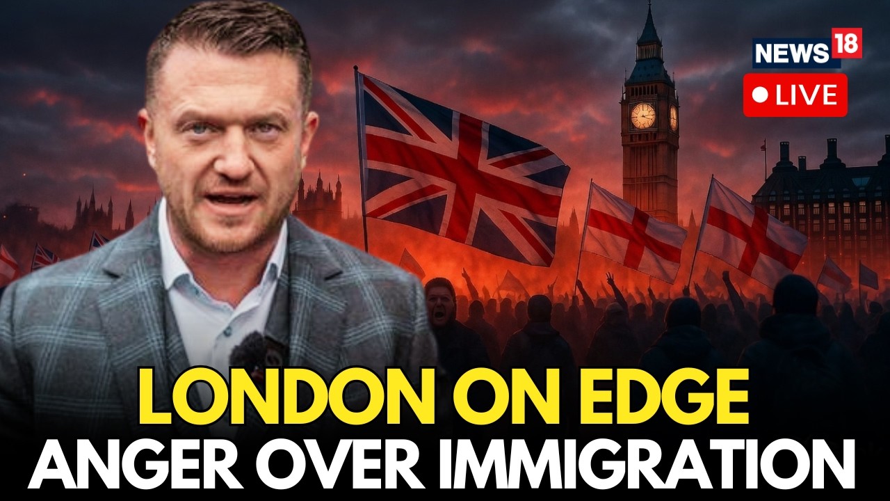 UK Protest LIVE: Anti-Immigration Protest Takes Place in Central London | Tommy Robinson | N18G