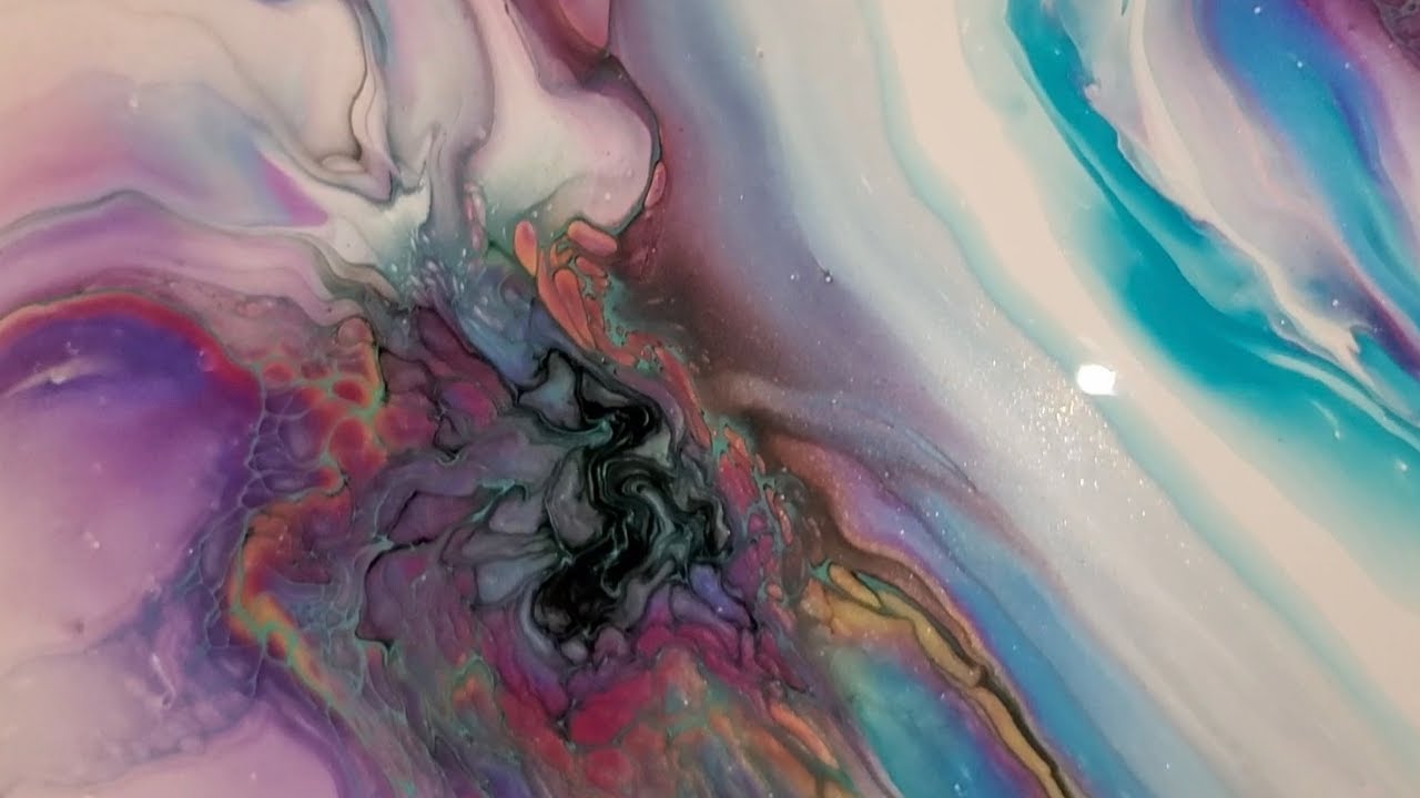 #190 - First Attempt at Deconstructed #Bloom | #Colourarte #PrimaryElements #Sheleeart #AcrylicPour